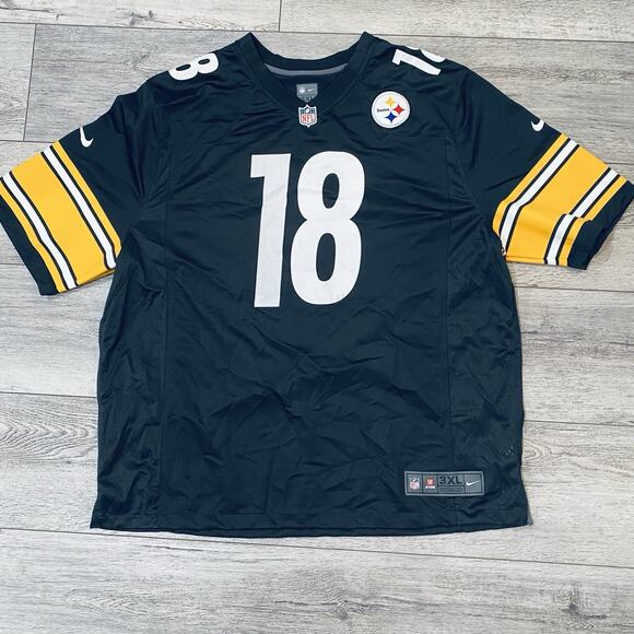 Pittsburgh Steelers #18 Diontae Johnson Jersey 56 Nike 3XL ON FIELD NFL - Picture 3 of 5